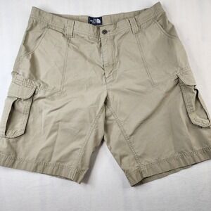 North Face Cargo Shorts Mens 40 Khaki Tan Ripstop Hiking Utility Regular TCV4